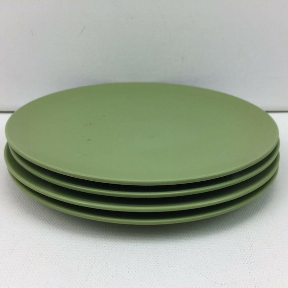 Vintage Texas Dallas Ware Green G-4 Plates Cups - Picture 2 of 12